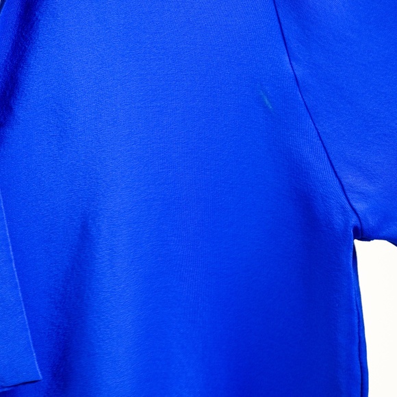 AUM Couture 100% Silk Sapphire Blue Tie-Neck Blouse | Size S | Made in USA - Picture 6 of 6